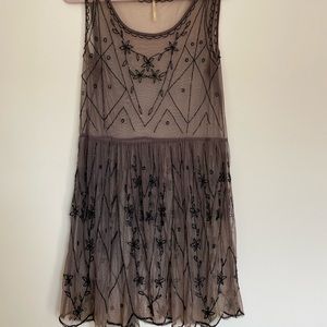 Free People Beaded Slip Dress